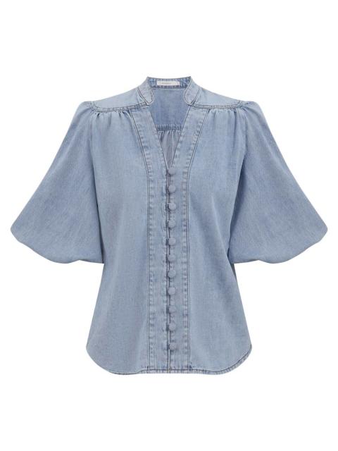 Zimmermann INDRA DENIM BLOUSE