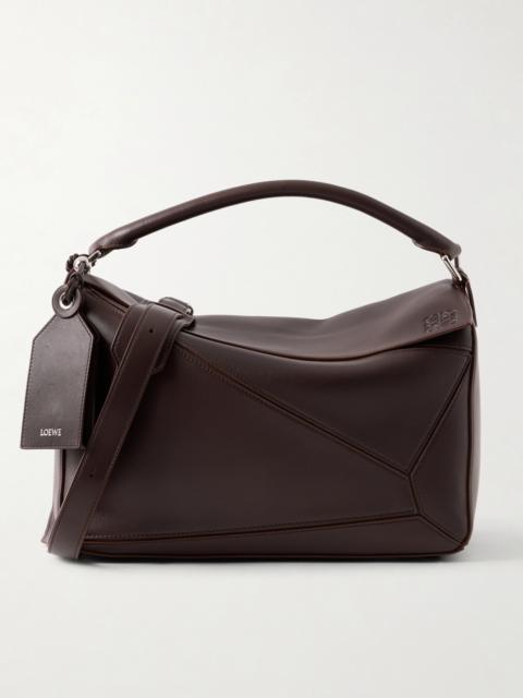 Loewe Puzzle Featherlight Large Leather Messenger Bag