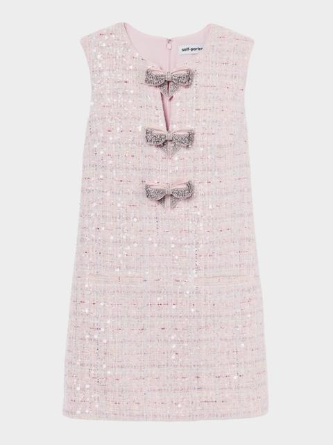 self-portrait Ruched Twist-Front Jersey Midi Dress