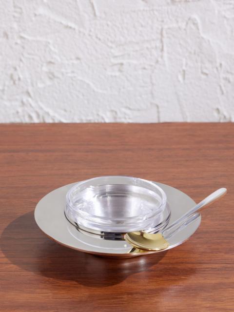 Brunello Cucinelli Silver-Plated Stainless Steel Caviar Set