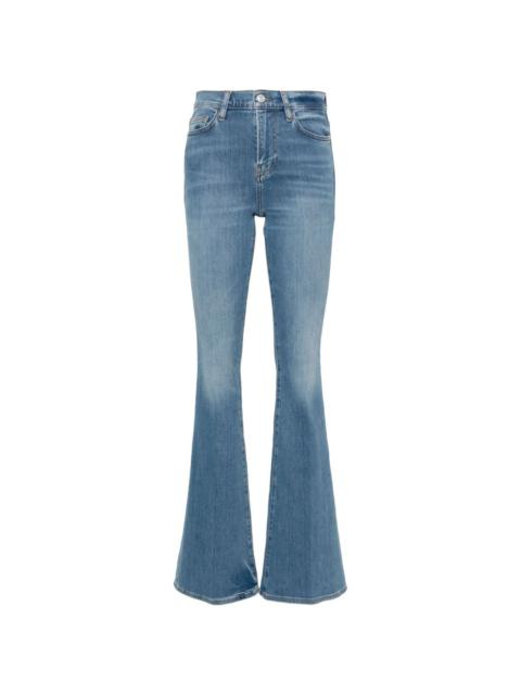 FRAME Le High Flare cotton-blend jeans