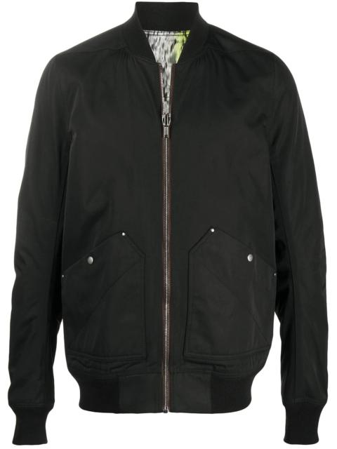 Rick Owens abstract print bomber jacket