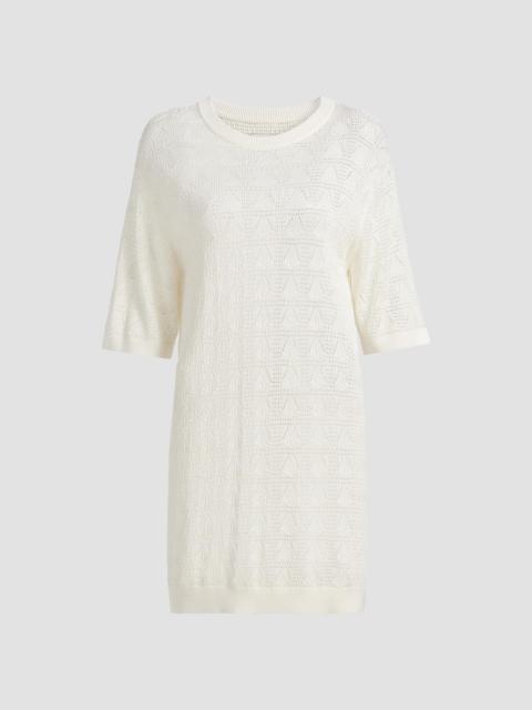 Loulou de Saison Women's Armas Knit T-Shirt Dress - Ivory