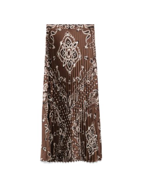 Sandro pleated maxi skirt