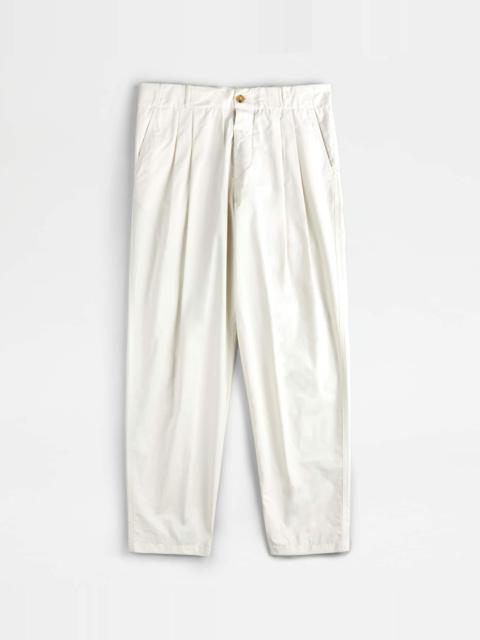 Tod's CARROT PANTS - SILVER