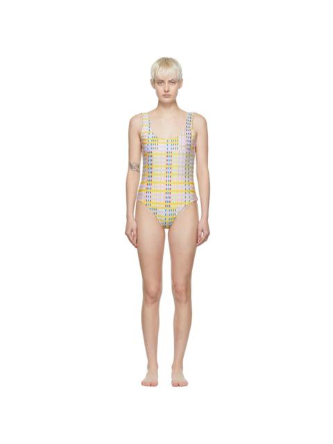 STINE GOYA Blue Angela One-Piece Swimsuit | REVERSIBLE