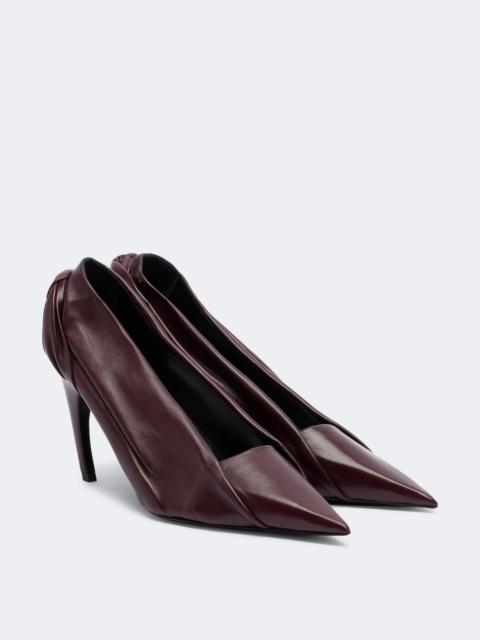 KHAITE Eve draped leather pumps