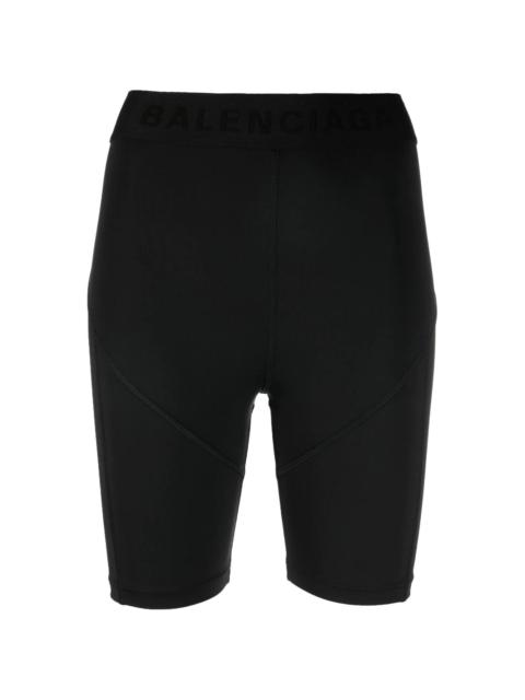logo-waist cycling shorts