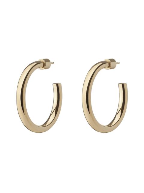 JENNIFER FISHER Mini Lilly Hoop Earrings - Yellow Gold - 1in