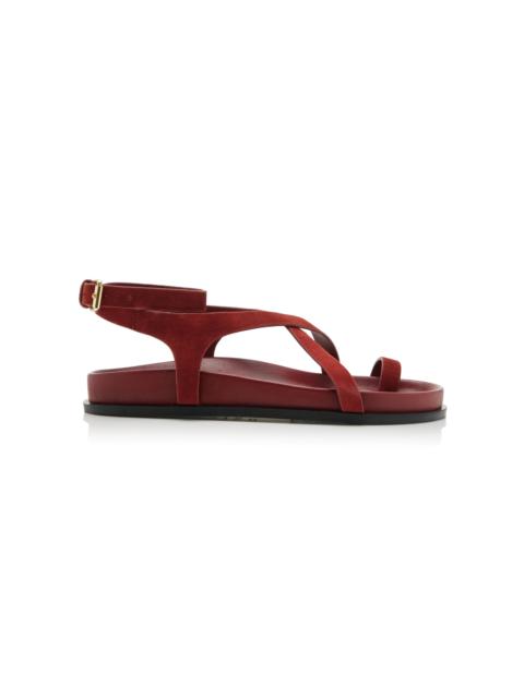 A.EMERY Jalen Slim Suede Sandals red