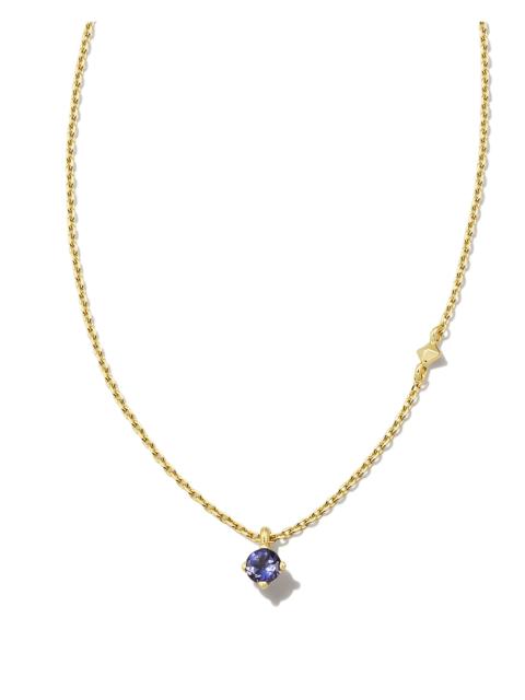 KENDRA SCOTT Maisie 18k Gold Vermeil September Pendant Necklace