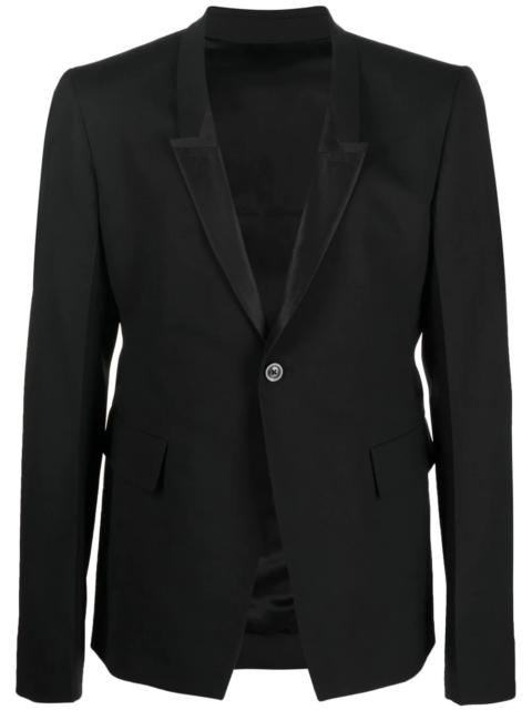Rick Owens peak-lapel single-breasted blazer