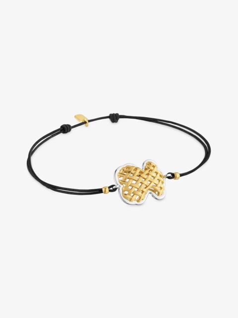 TOUS Two-tone bear Bracelet with nylon TOUS Pava