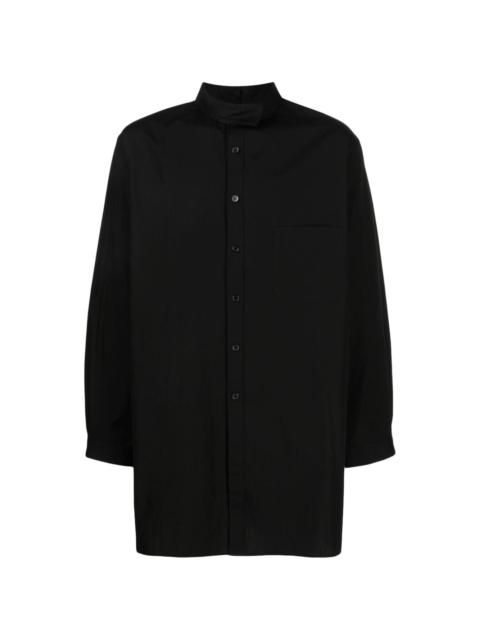Yohji Yamamoto long-sleeve cotton shirt