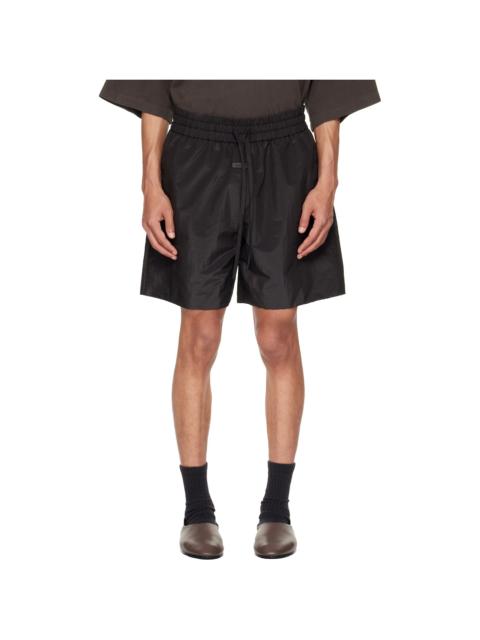 Fear of God Black Nylon Taffeta Padded Sport Shorts