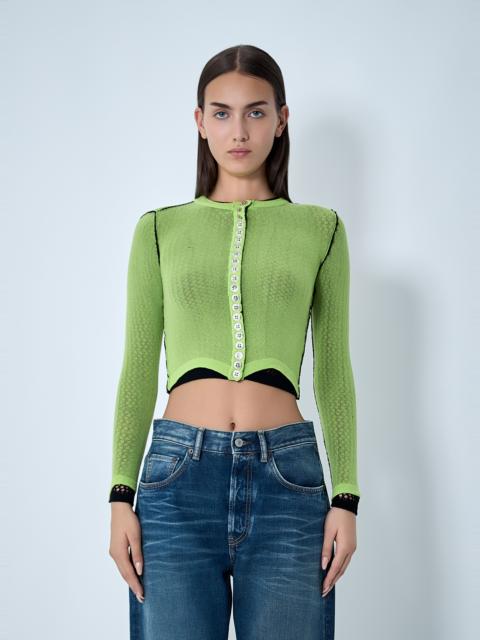 Chopova Lowena Fishnet Cardigan