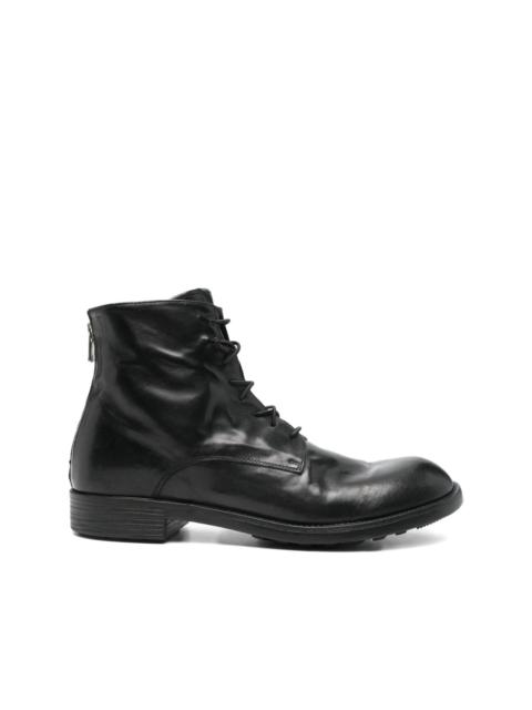 OFFICINE CREATIVE Diary 010 lace-up zip boots