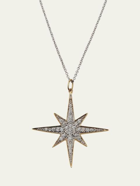 SYDNEY EVAN 14k Diamond Starburst Pendant Necklace