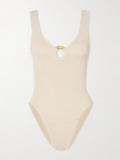 Hunza G Celine Seersucker Swimsuit