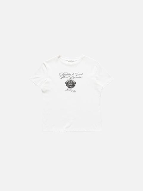 Acne Studios Graphic jersey t-shirt - Optic White