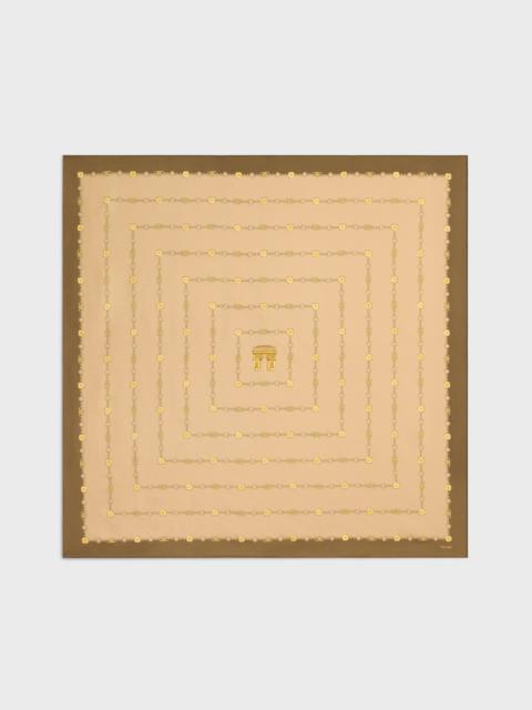 CELINE square in arc de triomphe silk twill