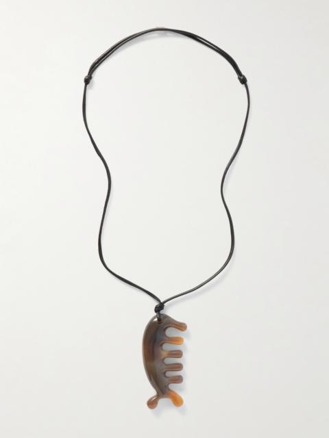 Lemaire Beluga Gua Sha Aragonite Cord Necklace