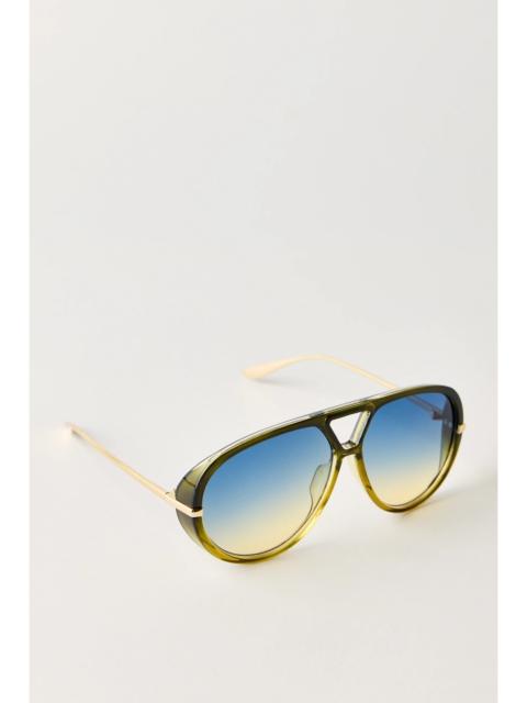FREE PEOPLE Sunday Afternoon Oversized Aviator Sunglasses