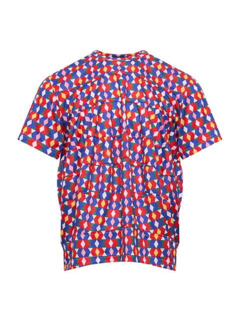 Comme des Garçons Homme Plus Multi-Colour Mesh Printed Top