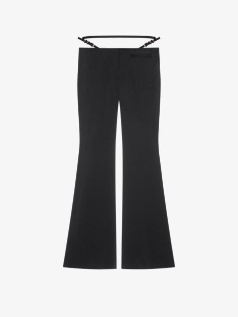 VOYOU FLARE TAILORED PANTS IN PUNTO MILANO