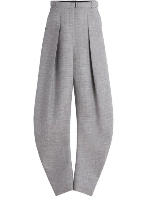Lanvin belted tapered trousers