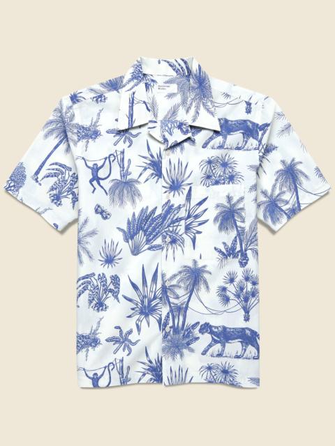 Universal Works Jungle Toile Camp Shirt - White