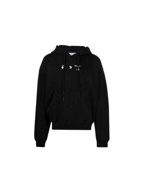 Off-White OFF-WHITE Red Marker Over Hoodie Black