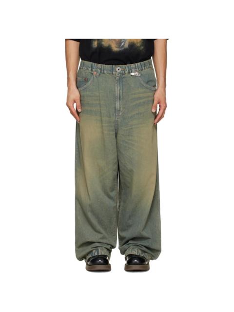 Blue Light Wide Jeans