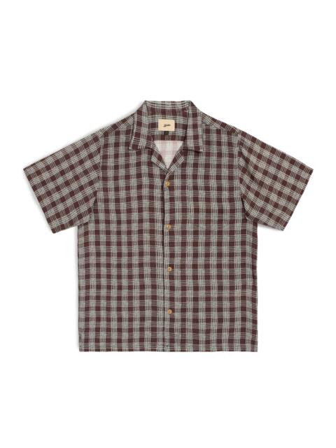 Bather Amethyst Tartan Camp Shirt