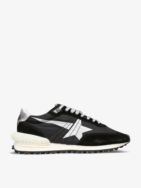 Men's Marathon Runner suede and mesh low-top trainers