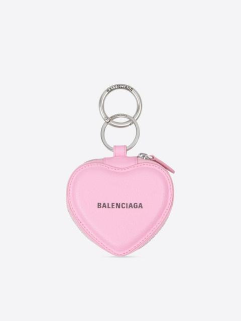 BALENCIAGA Women's Cash Heart Mirror Case in Pink