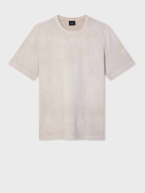 Paul Smith Grey Cotton Embroidered T-Shirt