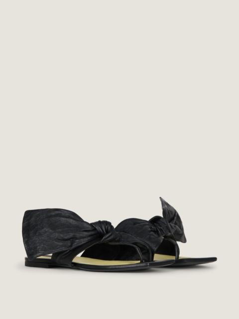 Givenchy BOUDOIR THONGS IN NAPPA LEATHER WITH BOW
