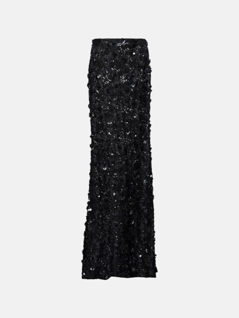 Sequined maxi skirt