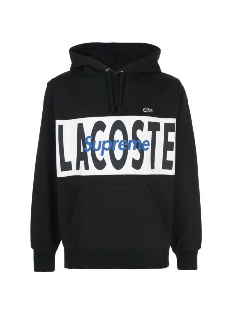 x Lacoste Logo Panel Hoodie