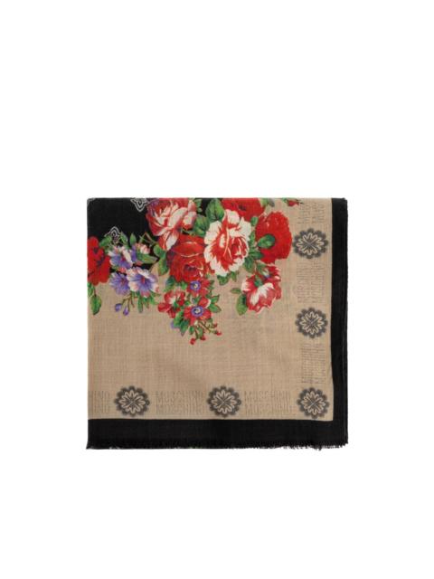 Moschino floral-print scarf