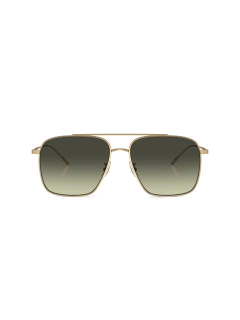 Dresner aviator-frame sunglasses