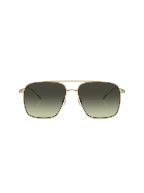 Dresner aviator-frame sunglasses