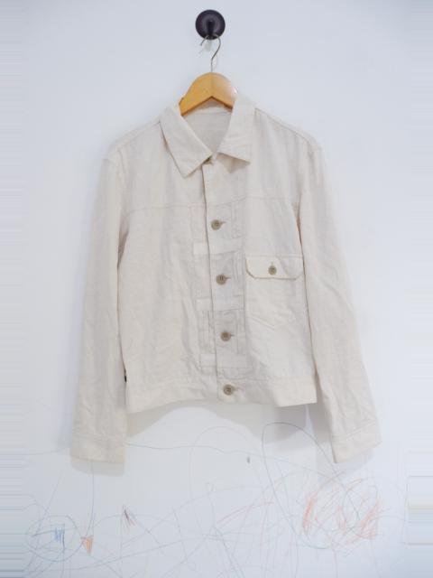 Other Designers Japanese Brand - Vintage Les Vis a Bois Type 1 Linen Trucker Jacket