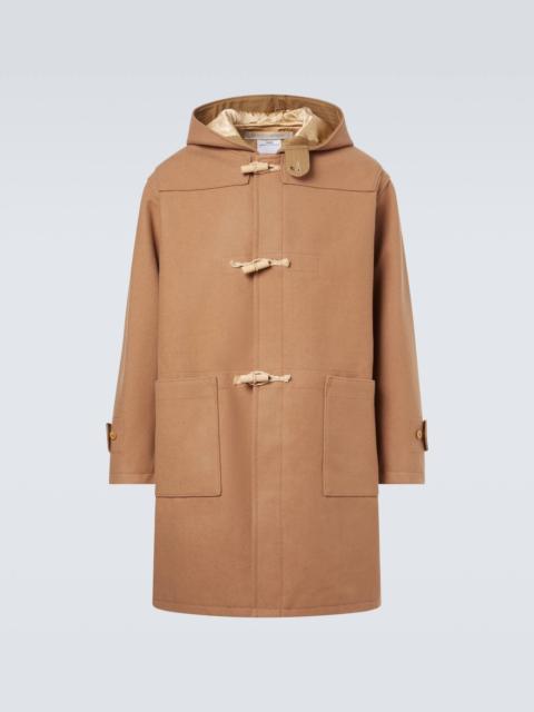visvim Commodore wool and linen duffel coat
