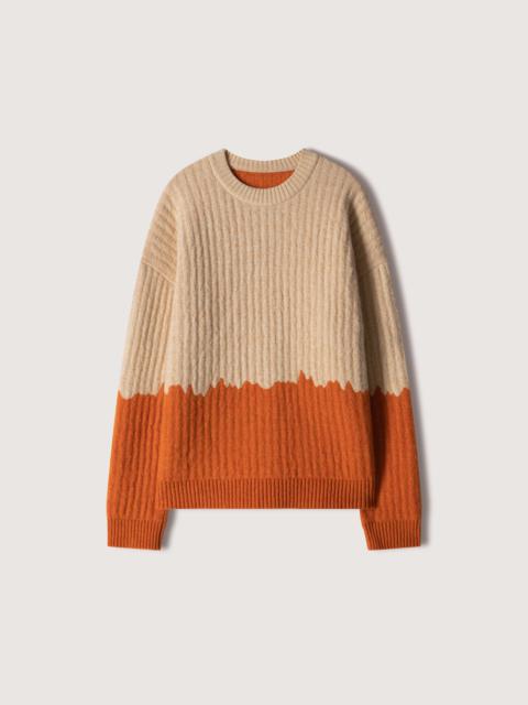 Nanushka OVEO - Dip dye-effect sweater - Cream orange
