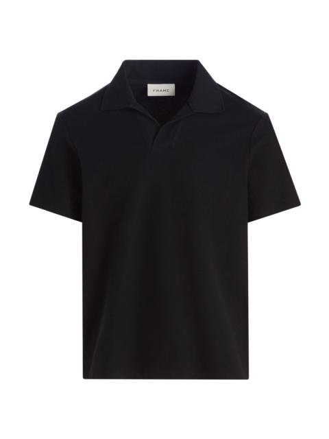 FRAME Men's Johnny Collar Polo Shirt - Black