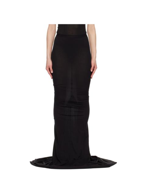 Rick Owens Black Pillar Maxi Skirt