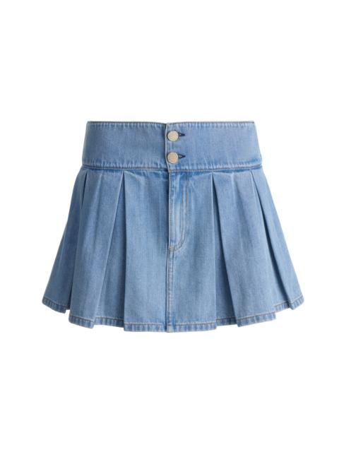 Alice + Olivia AMY DENIM MINI SKIRT