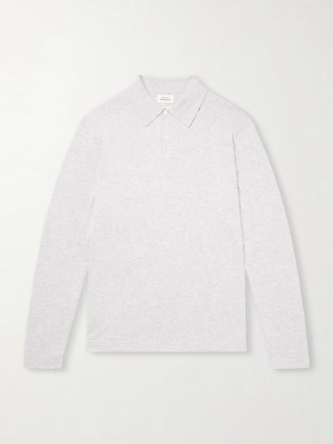 Hartford Cotton and Cashmere-Blend Polo Shirt